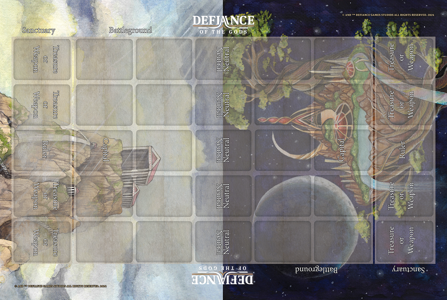Two-Player Board Asgard / Olympus Defiance of the Gods