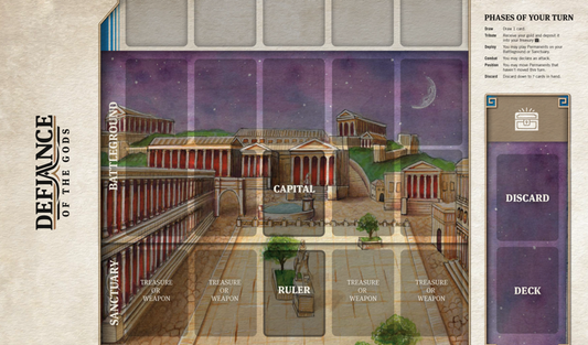 Defiance of the Gods Roman Playmat